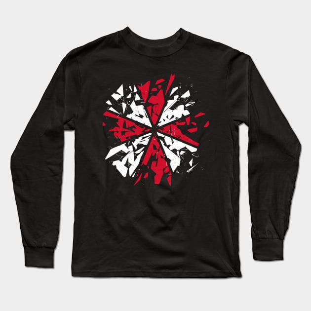 Umbrella Corp Long Sleeve T-Shirt by clingcling